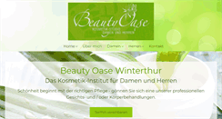 Desktop Screenshot of beauty-oase-winterthur.ch